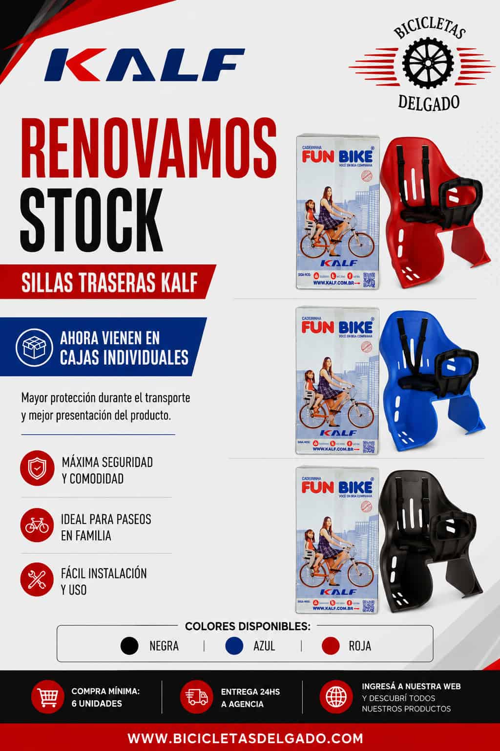 Silla trasera en caja individual
